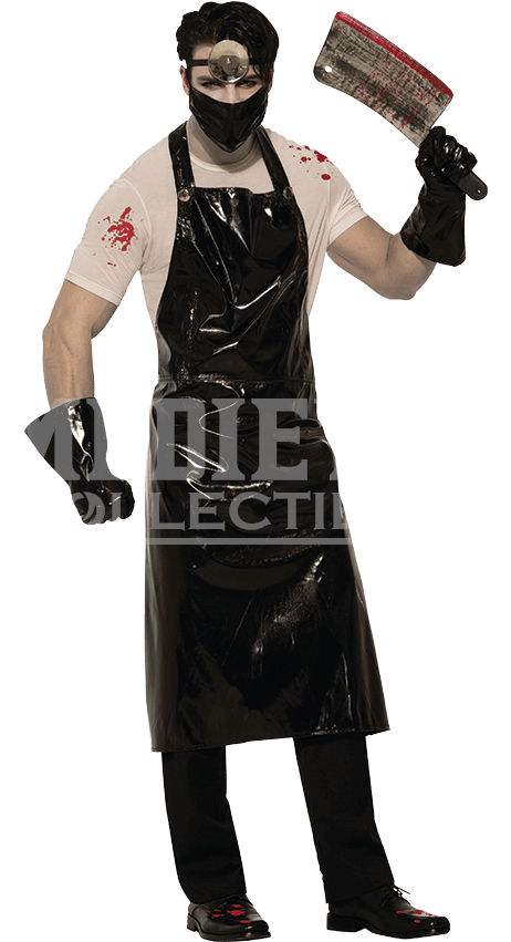 Psycho Surgeon Costume - Man Demented Doctor Costume Clipart (462x851), Png Download