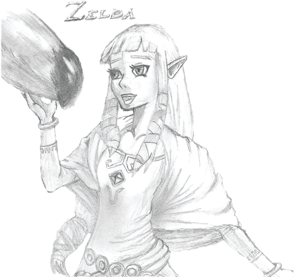 Some Skyward Sword Fan Art Has Arisen Recently From - Illustration Clipart (600x613), Png Download