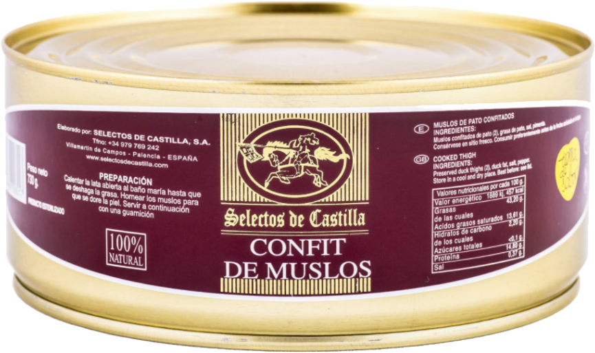 Muslos De Pato Confitados Interlace - Selectos De Castilla Clipart (1024x1024), Png Download