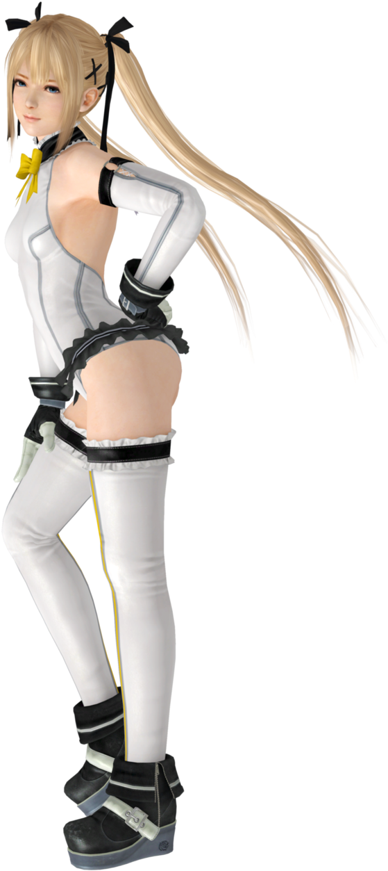 Dead Or Alive Dead Or Alive 5 Marie Rose Gothic Lolita - Figurine Clipart (638x1253), Png Download