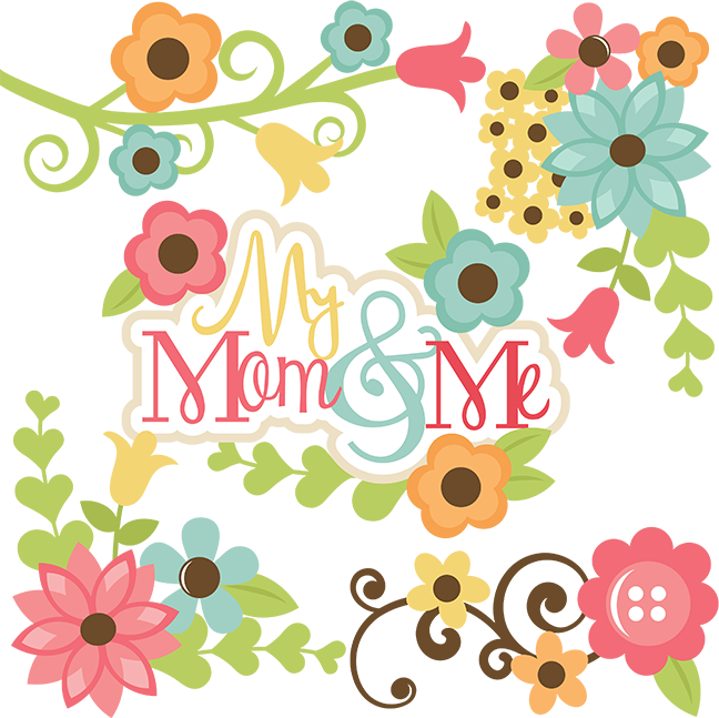 My Mom & Me Svg Files For Scrapbooking Mom And Daughter - Mommy And Me Clipart - Png Download (648x647), Png Download
