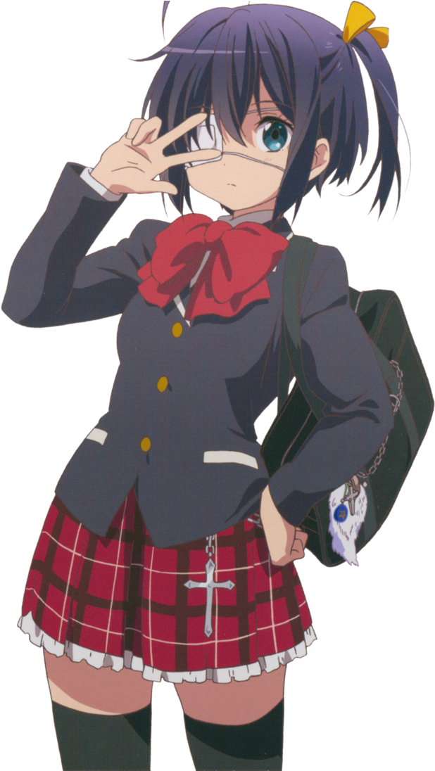 Chuunibyou Rikka Png - Love Chunibyo & Other Delusions Rikka Clipart (730x1095), Png Download