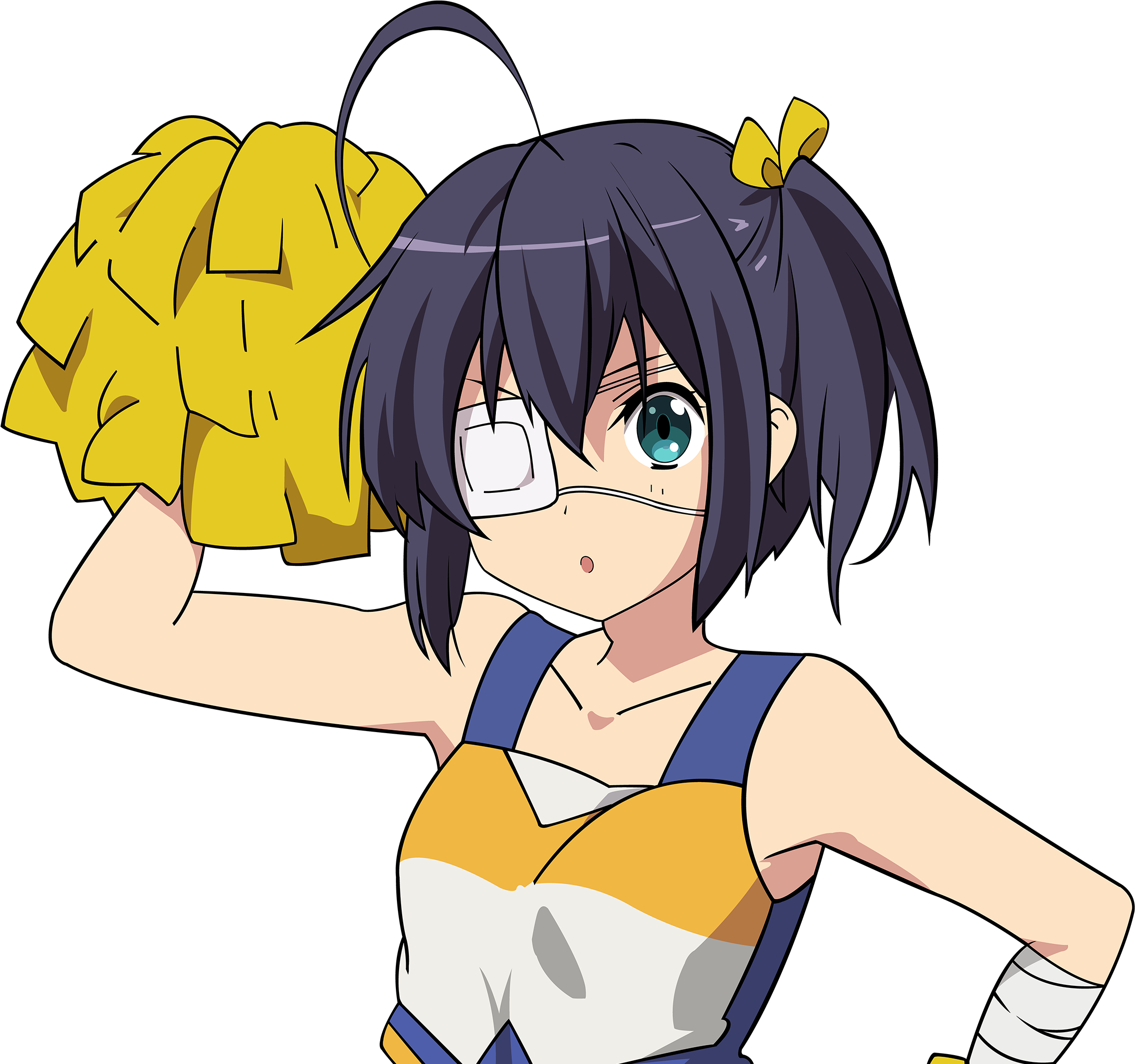 Daily Rikka - Anime Cheerleader Gif Png Clipart (2616x2042), Png Download