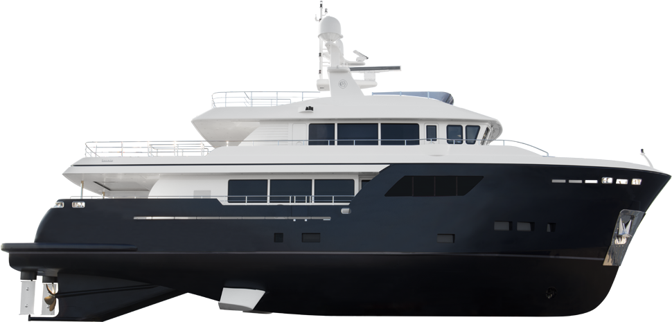 Cantiere Delle Marche Sign Contract For First Darwin - Luxury Yacht Clipart (1000x500), Png Download