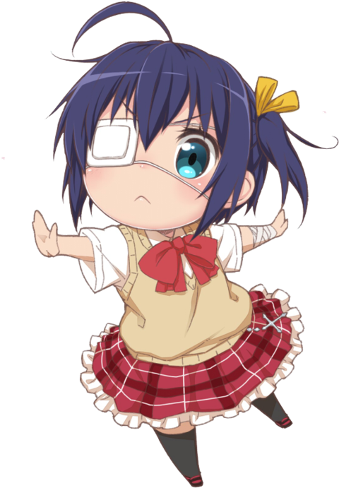 Or How About Some Cute Rikka - Chuunibyou Demo Koi Ga Shitai Png Clipart (500x699), Png Download