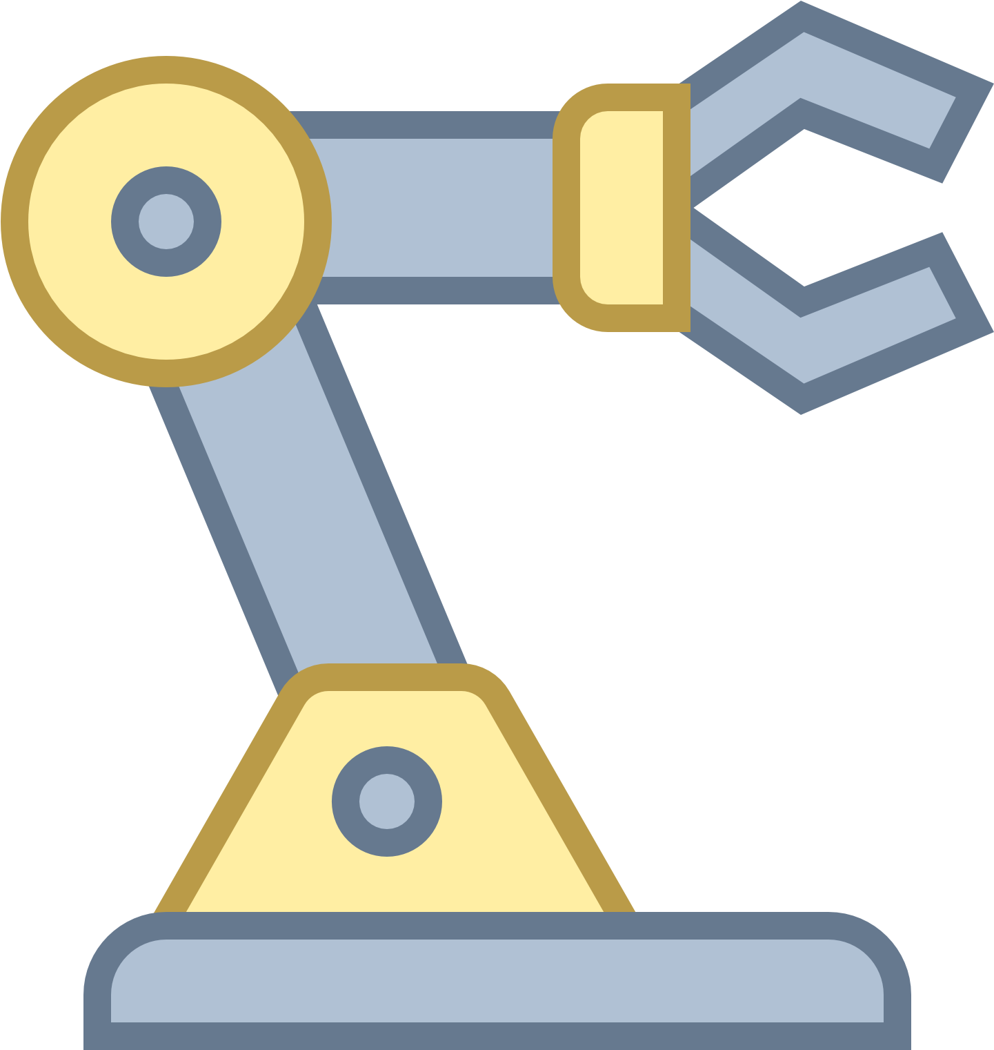 Vector Robotics Factory - Robotic Arm Icon Png Clipart (1441x1521), Png Download