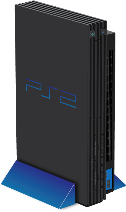 Sony Playstation - Vertical Stand Ps2 Fat Clipart (567x727), Png Download
