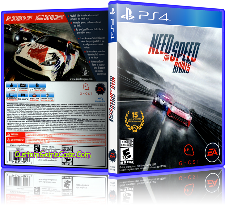 Need For Speed Rivals - Need For Speed Ps4 Cd Clipart (800x685), Png Download