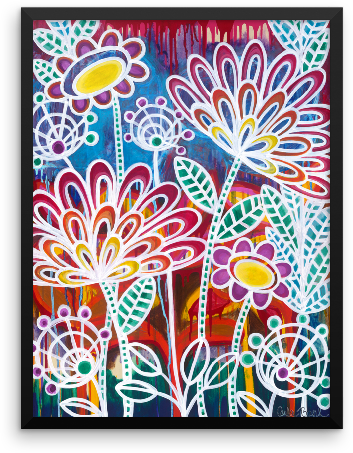 "technicolor Dream" Print On Paper Or Frame Carla Bank - Motif Clipart (1000x1000), Png Download