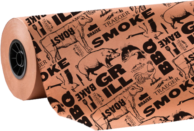 Traeger X Oren Pink Butcher Paper Roll - Label Clipart (800x673), Png Download