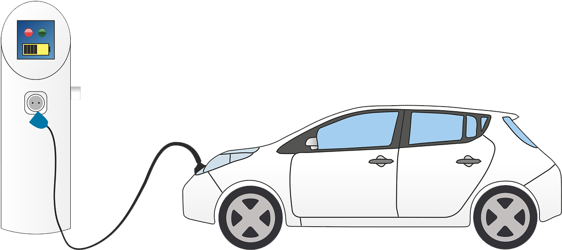 Buy Electric Car Charger Clipart (1232x590), Png Download