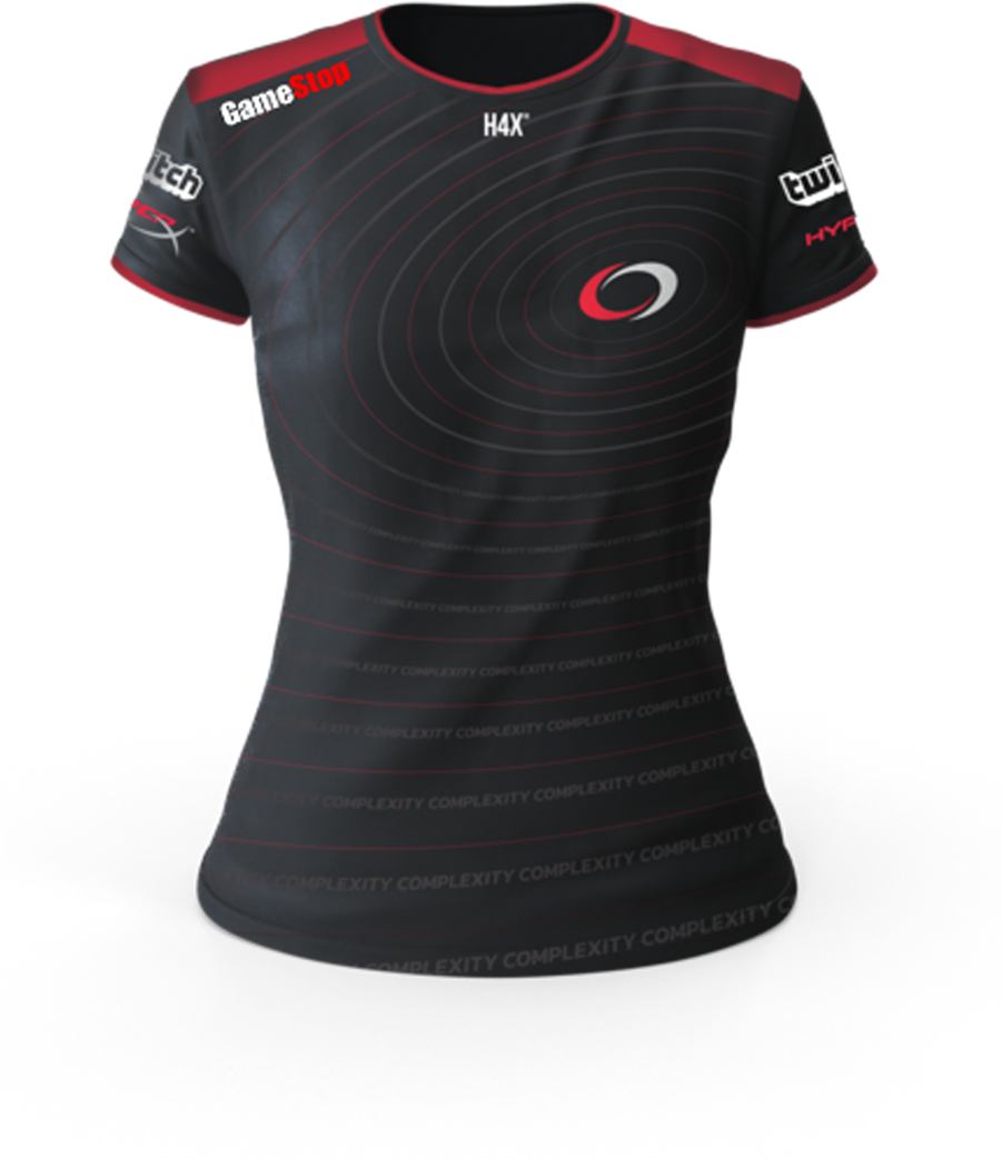 Complexity Official Custom Name Jersey Girl's Cut Black - Active Shirt Clipart (901x1043), Png Download