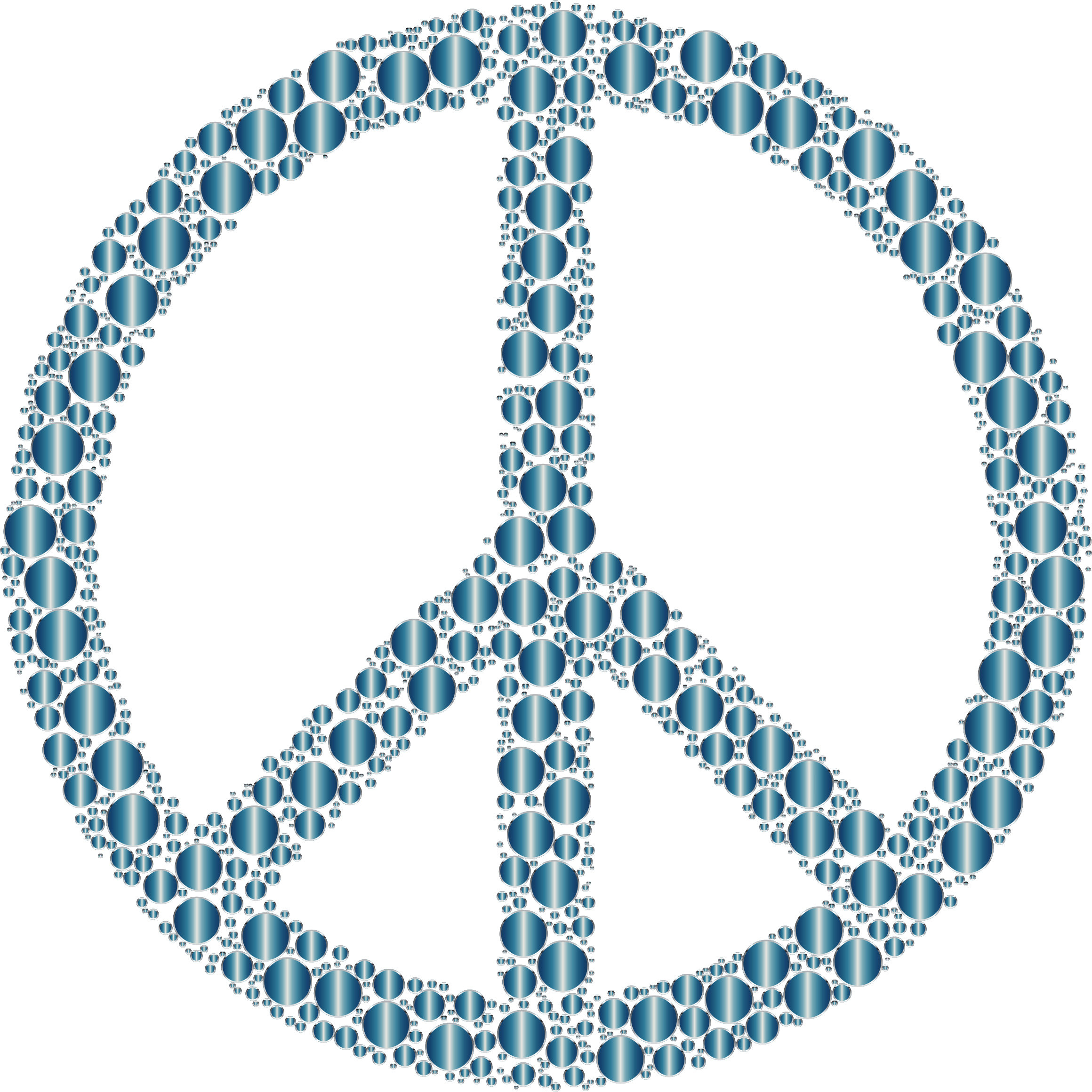 Big Image - Peace Sign Without Background Clipart (2320x2321), Png Download