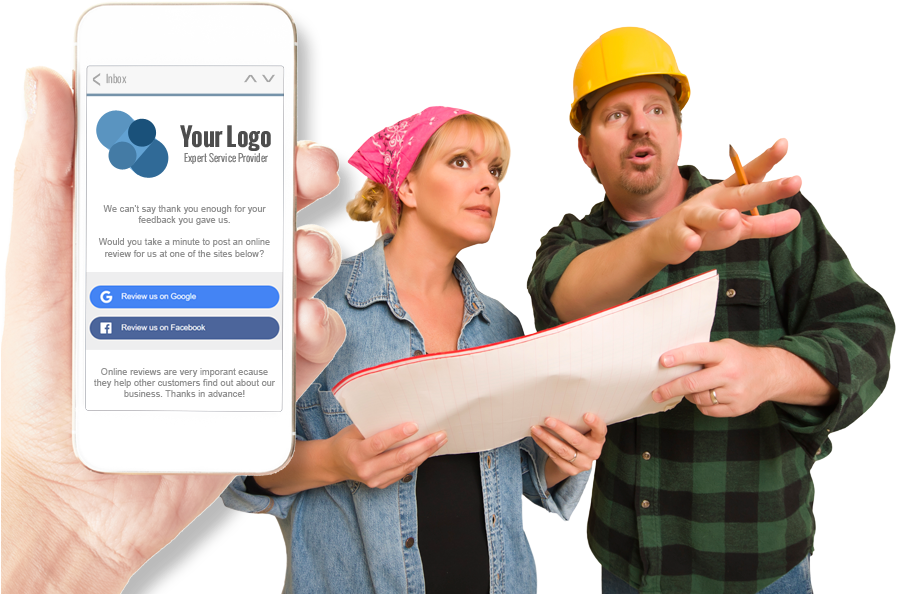 Automated Online Review Management System For Contractors - Contractors Reviews Clipart (900x608), Png Download