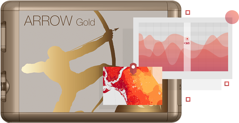 Eos Designs And Manufactures The Arrow Series™ Gnss - Eos Arrow Gold Clipart (940x576), Png Download