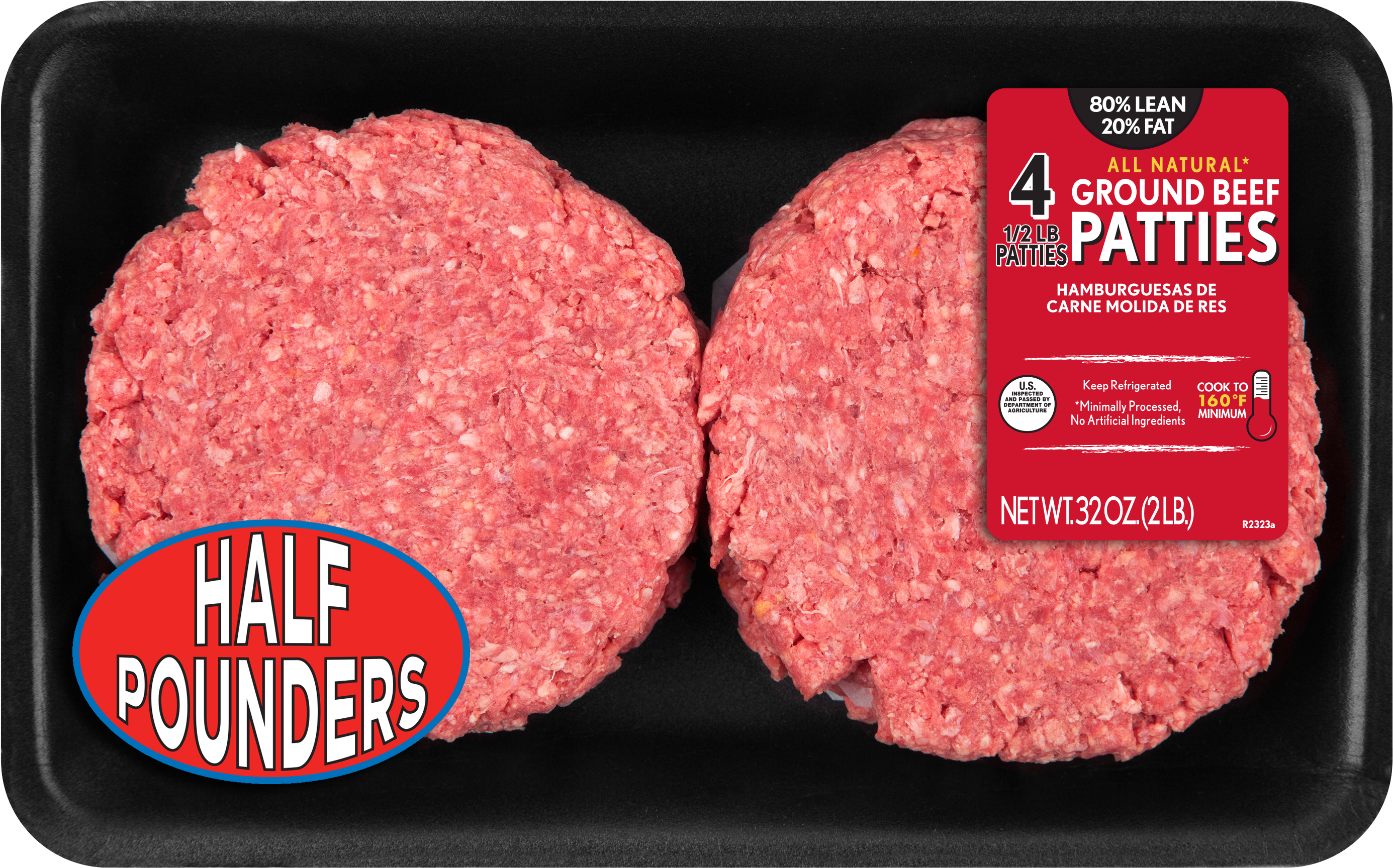 80% Lean/20% Fat, Half-pounder Ground Beef Patties, - Patty Clipart (3000x1965), Png Download