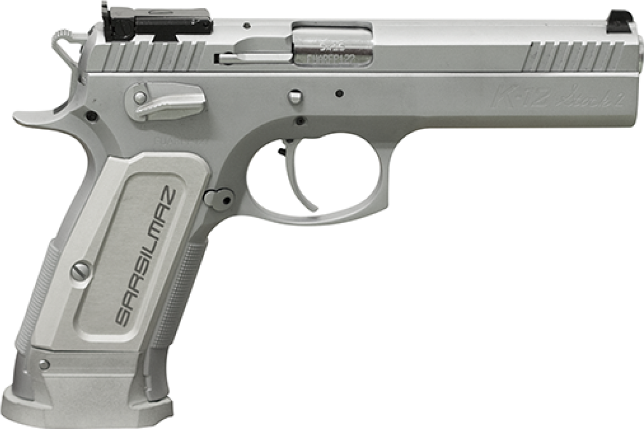 Sarsilmaz K12 Sport 9mm Semi Auto Pistol - Sarsilmaz Pistol Clipart (1500x850), Png Download