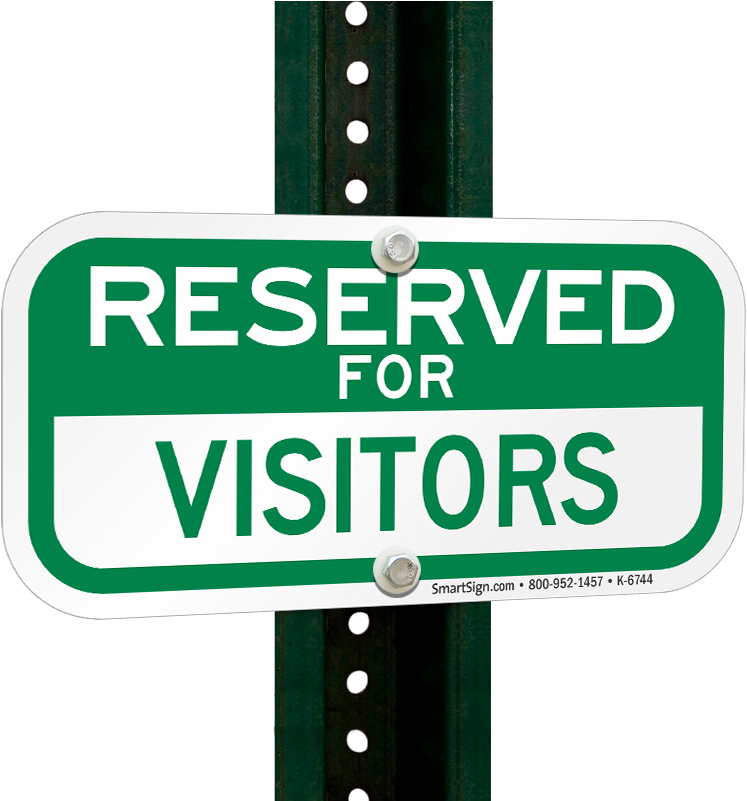 Reserved For Visitors Signs - Sign Clipart (800x800), Png Download