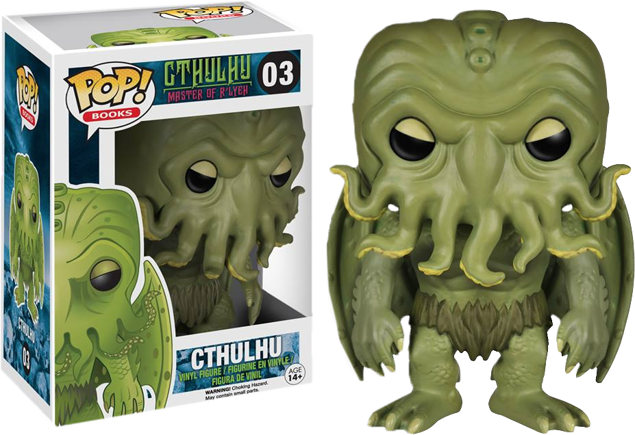 Cthulhu Pop Vinyl Figure - Cthulhu Pop Figure Clipart (927x636), Png Download