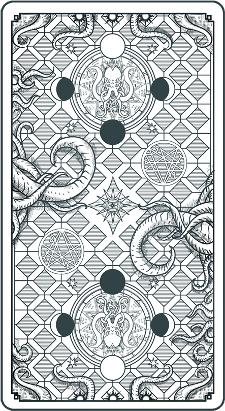 Image - Tarot Card Deck Back Clipart (500x864), Png Download