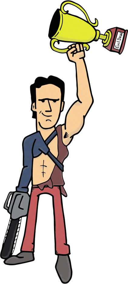 Evil-dead - Cartoon Clipart (422x935), Png Download