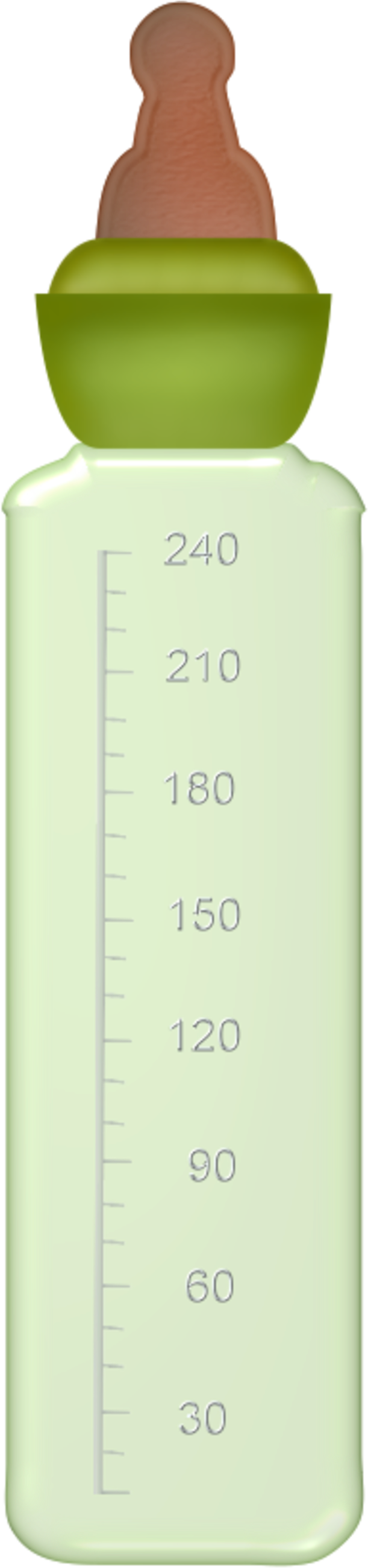 Biberon7 - Water Bottle Clipart (800x2606), Png Download