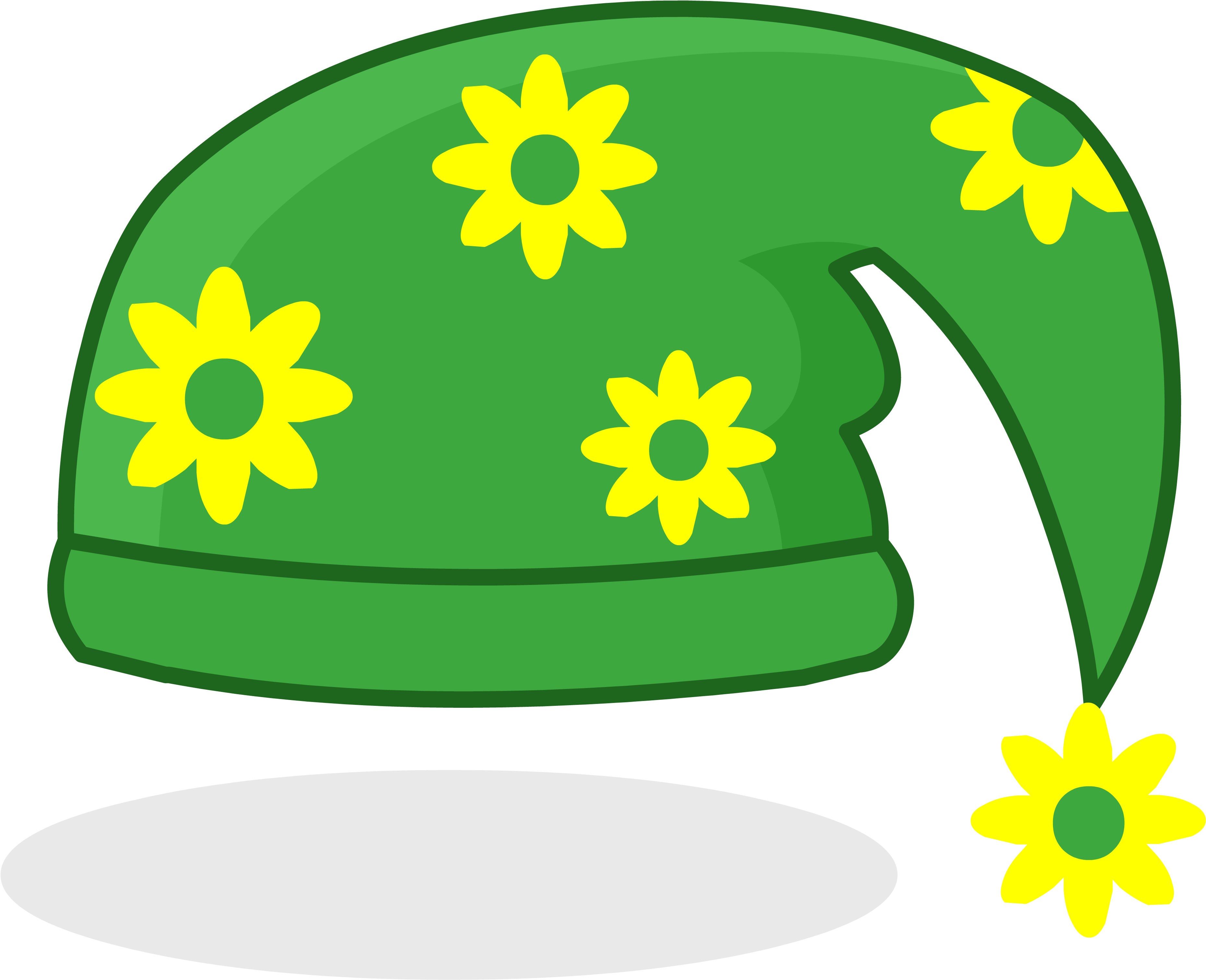 Gorro Elfo Png - Sombrerito De Duende Png Clipart (3900x3145), Png Download