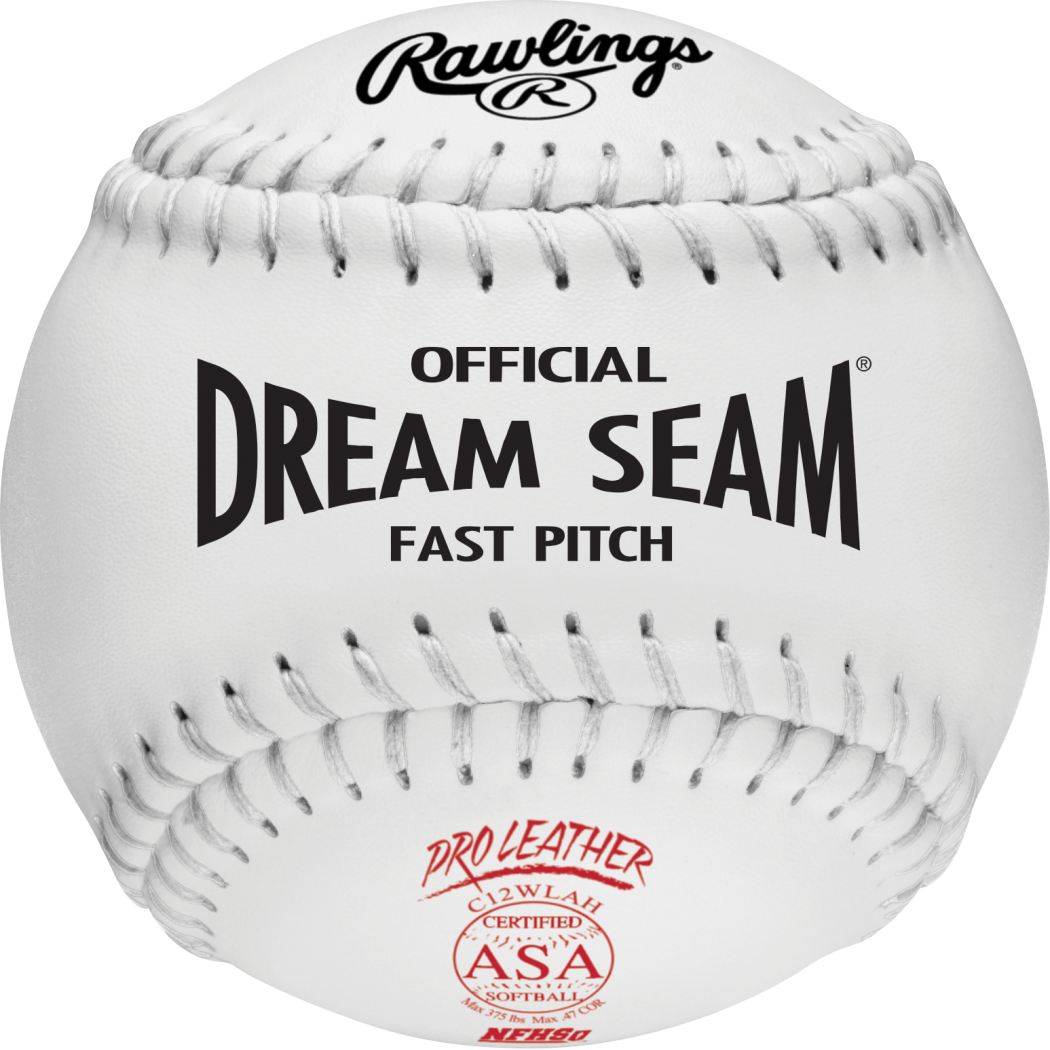 Rawlings White Pro Leather Dream Seam Fast Pitch Asa - Baseball Clipart (1050x1050), Png Download