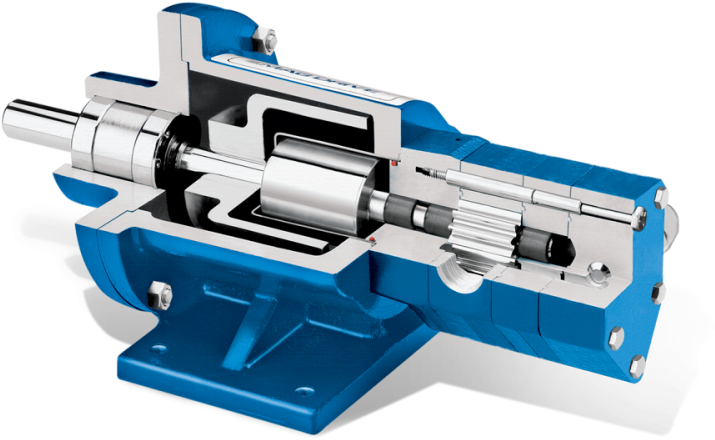 Los Engranajes Están Soportados Por Cojinetes En Ambos - Viking Gear Pump Clipart (750x470), Png Download