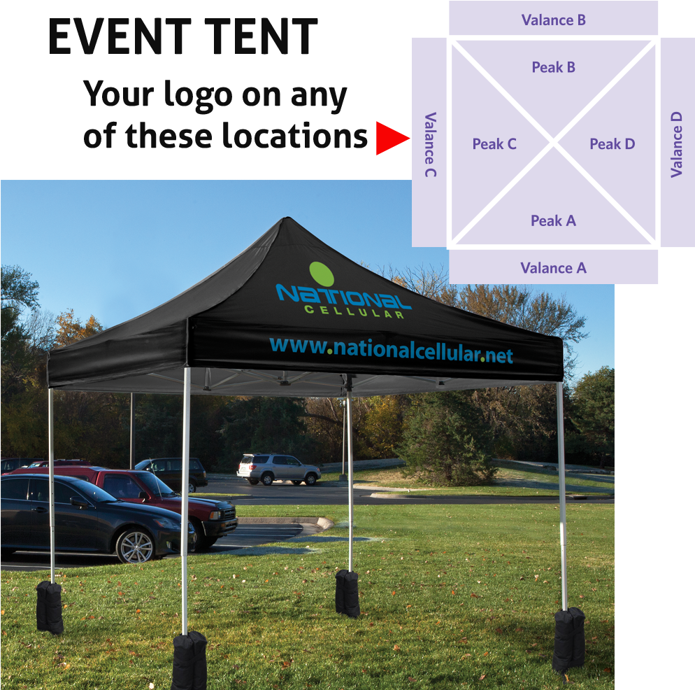 Square Tent Full Colour Dye Sublimation - Canopy Clipart (1000x1000), Png Download