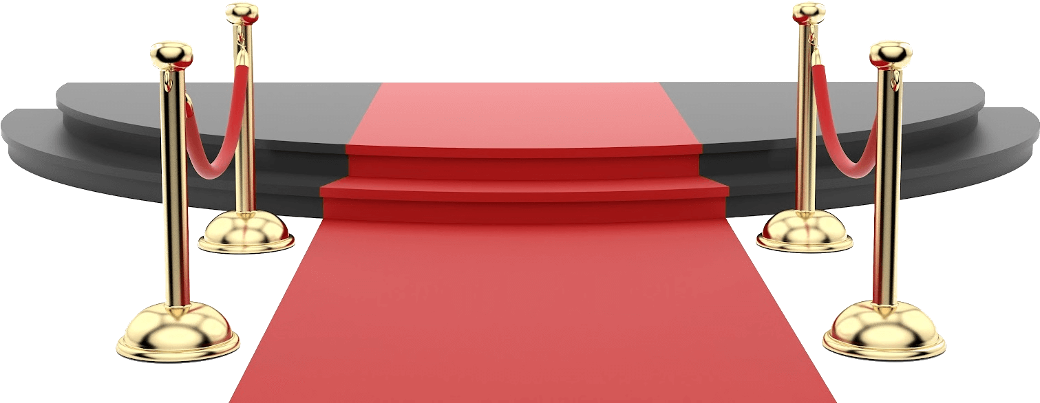 Latazo De Oro - Red Carpet Chair Png Clipart (1600x588), Png Download