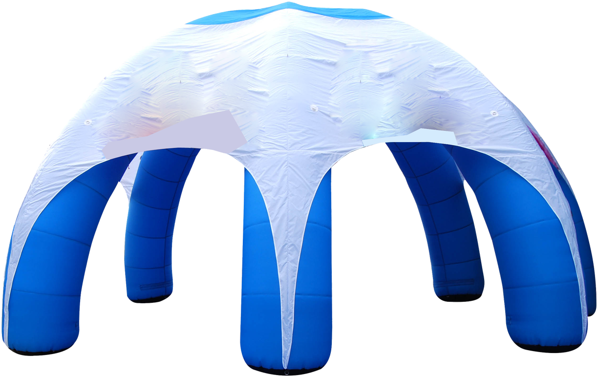 White Inflatable Spider Tent - Inflatable Clipart (1280x1223), Png Download