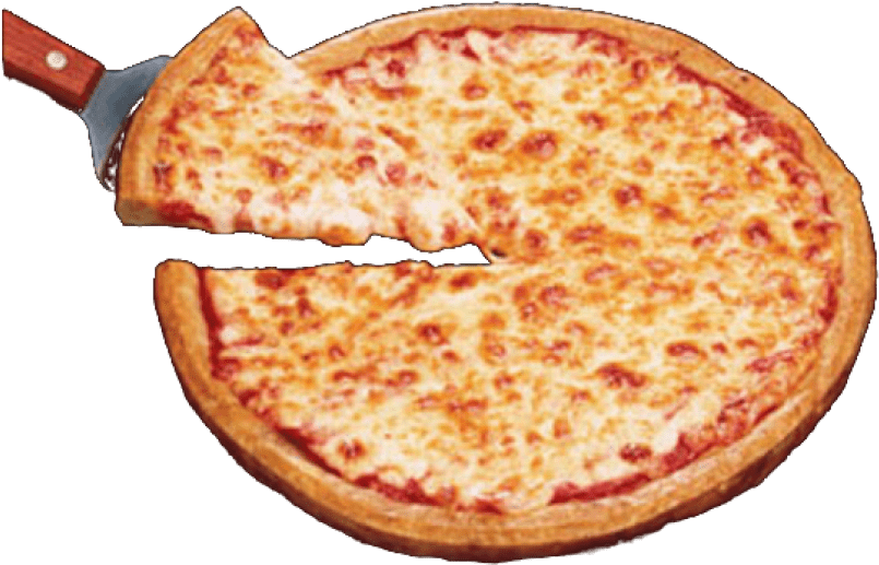 Cheese Transparent Pizza - Cheese Pizza Transparent Png Clipart (850x572), Png Download