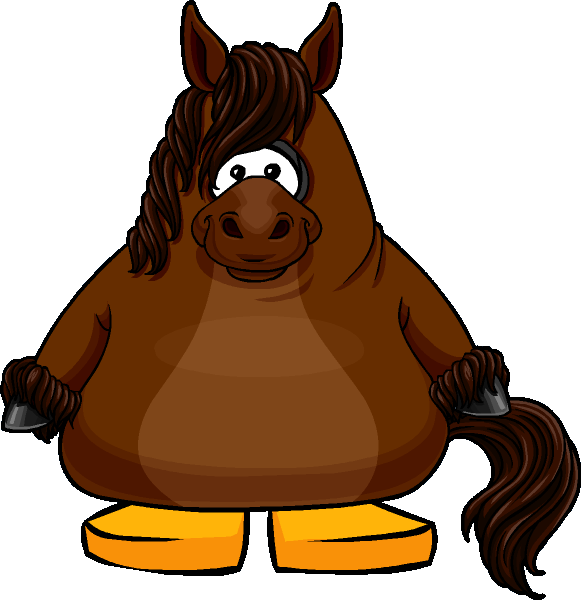 Caballo-png 302291 - Big Jeff Club Penguin Clipart (581x600), Png Download