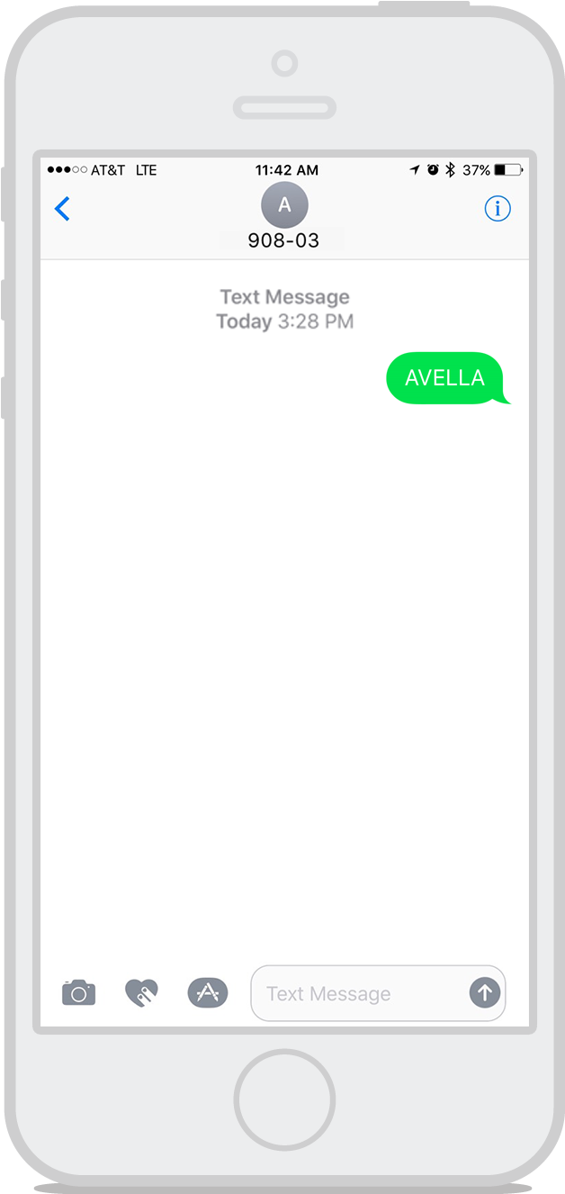 Avella Mobile Mockup Carespeak Signup - Smartphone Clipart (860x1467), Png Download