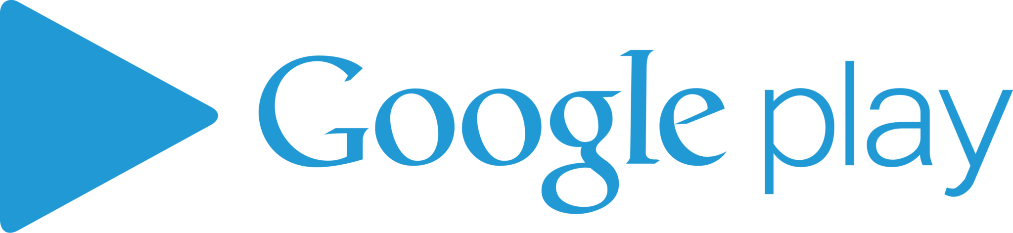 Logo Google Play Vetoraleelo2018 10 01t17 - Google Clipart (2048x471), Png Download