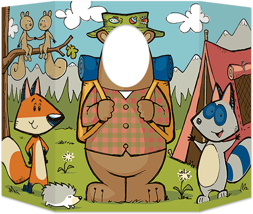 Woodland Friends Photo Prop - Beistle Woodland Friends Photo Prop Clipart (600x600), Png Download