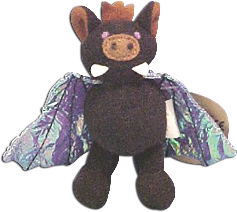 Bat Collectibles Gifts And Toys - Bat Stuffed Animal Transparent Clipart (1000x924), Png Download