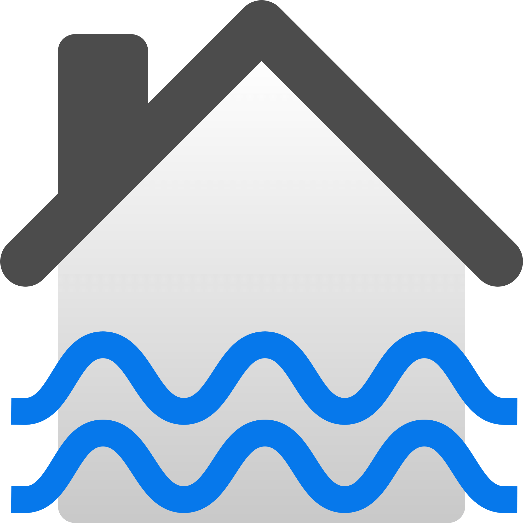 Flood Insurance Cliparts - Flooded House Clipart - Png Download (2000x2010), Png Download