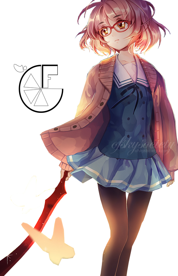 Mirai Kuriyama Png - Poster De Kyoukai No Kanata Clipart (582x900), Png Download