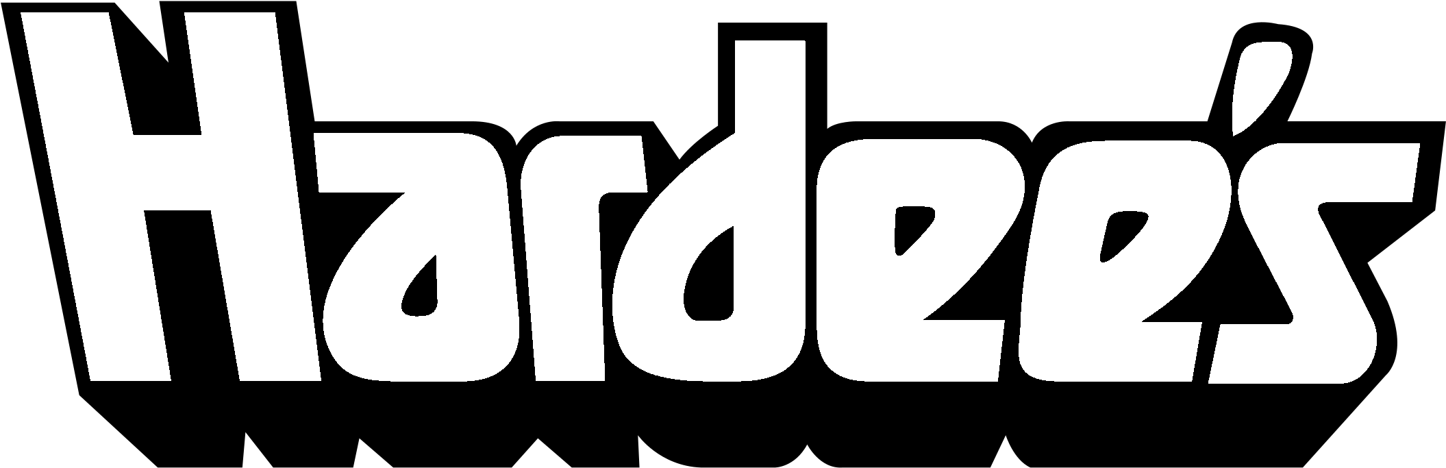 Hardee's Logo Black And White - Hardee's Clipart (2400x2400), Png Download