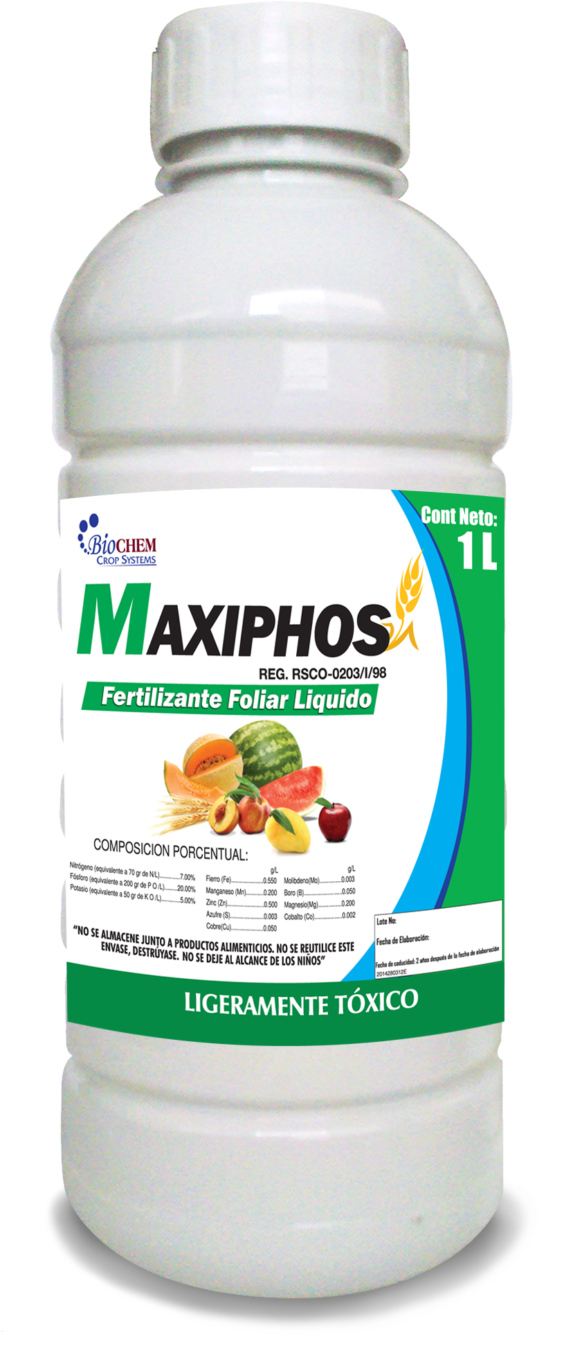 Maxiphos 1 L - Natural Foods Clipart (875x2196), Png Download