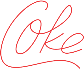 Minimalistic Logos Of Famous Brands Coke - Coke Clipart (802x535), Png Download