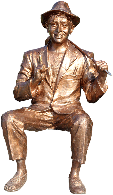 Bronze Sculpture Clipart (454x720), Png Download