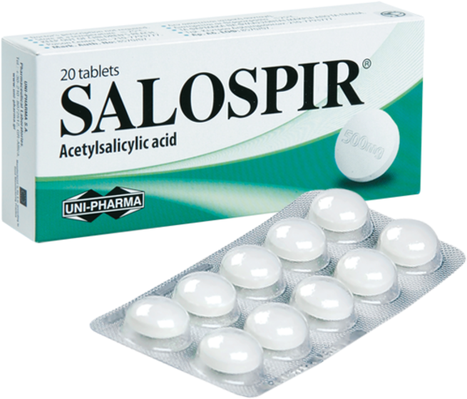 Salospir 500mg Tablets - Acid Acetylsalicylic Clipart (738x600), Png Download