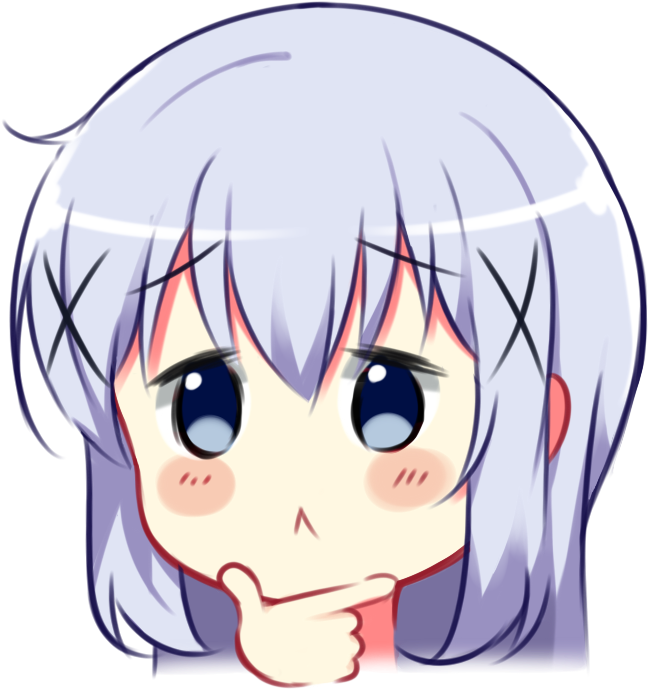Kafuu Chino Discord Emoji Clipart (696x697), Png Download