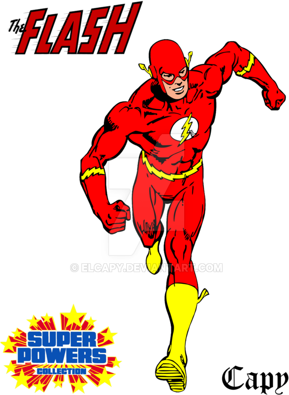 The Flash By Elcapy - Flash Super Powers Art Clipart (600x825), Png Download