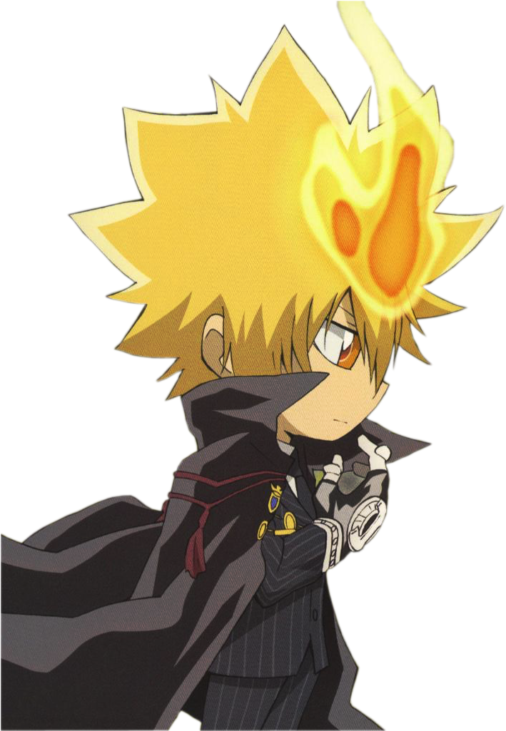 Oh - Katekyo Hitman Reborn Chibi Clipart (735x1024), Png Download