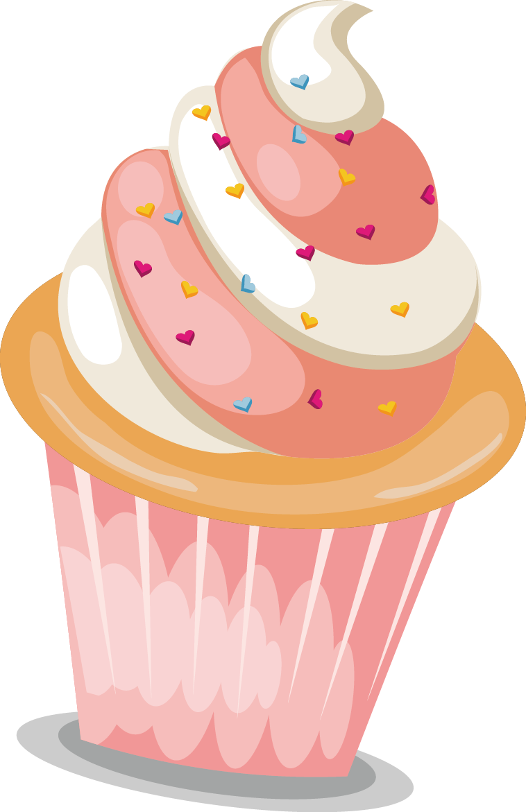 Calling All Bakers - Colorful Cupcake Drawing Png Clipart (758x1171), Png Download