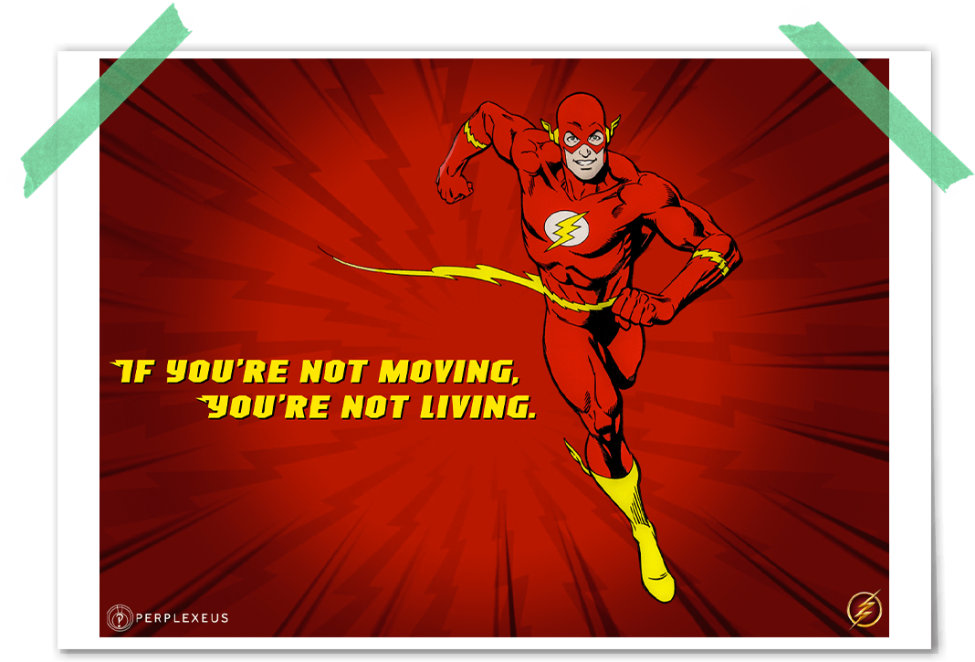 Flash Cartoon Series If You Are Not Moving You Are - Illustration Clipart (1080x1080), Png Download